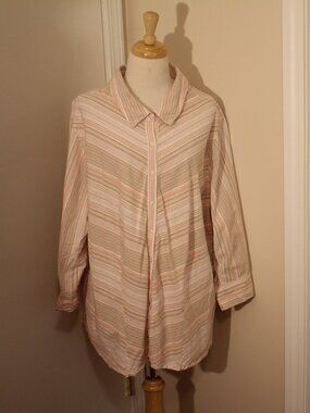 American Sweetheart Plus Size 4X Button Front Shirt
